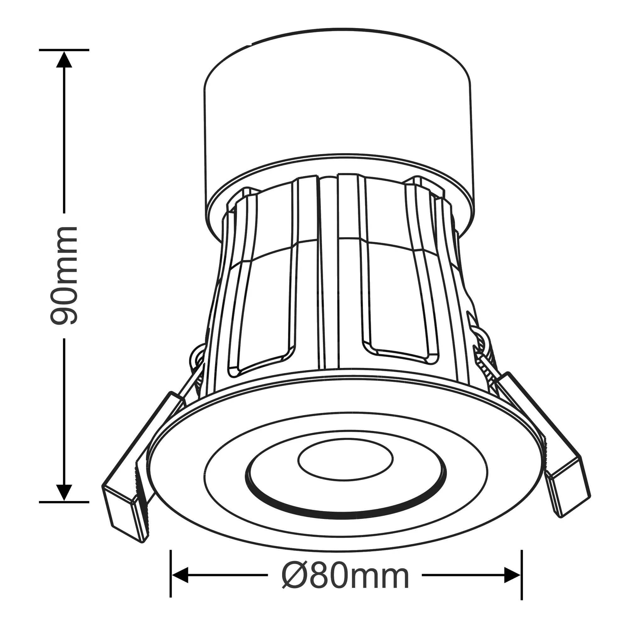 Bazi Recessed Ceiling Luminaires Dlux Recessed Fire Rated